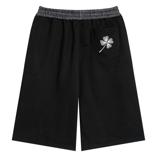 Unisex Plaid Waistband Shorts
