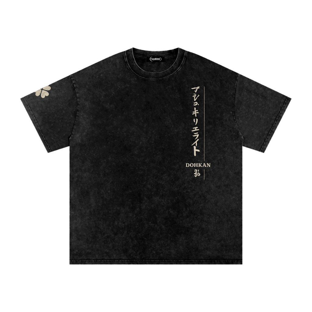 Snow Washed Oversized Cotton T-Shirt